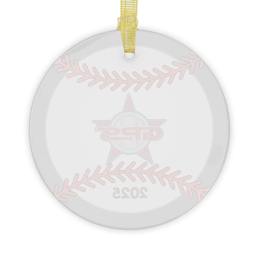 Baseball Glass Ornament, Holiday Gift for Baseball Lovers 2025
