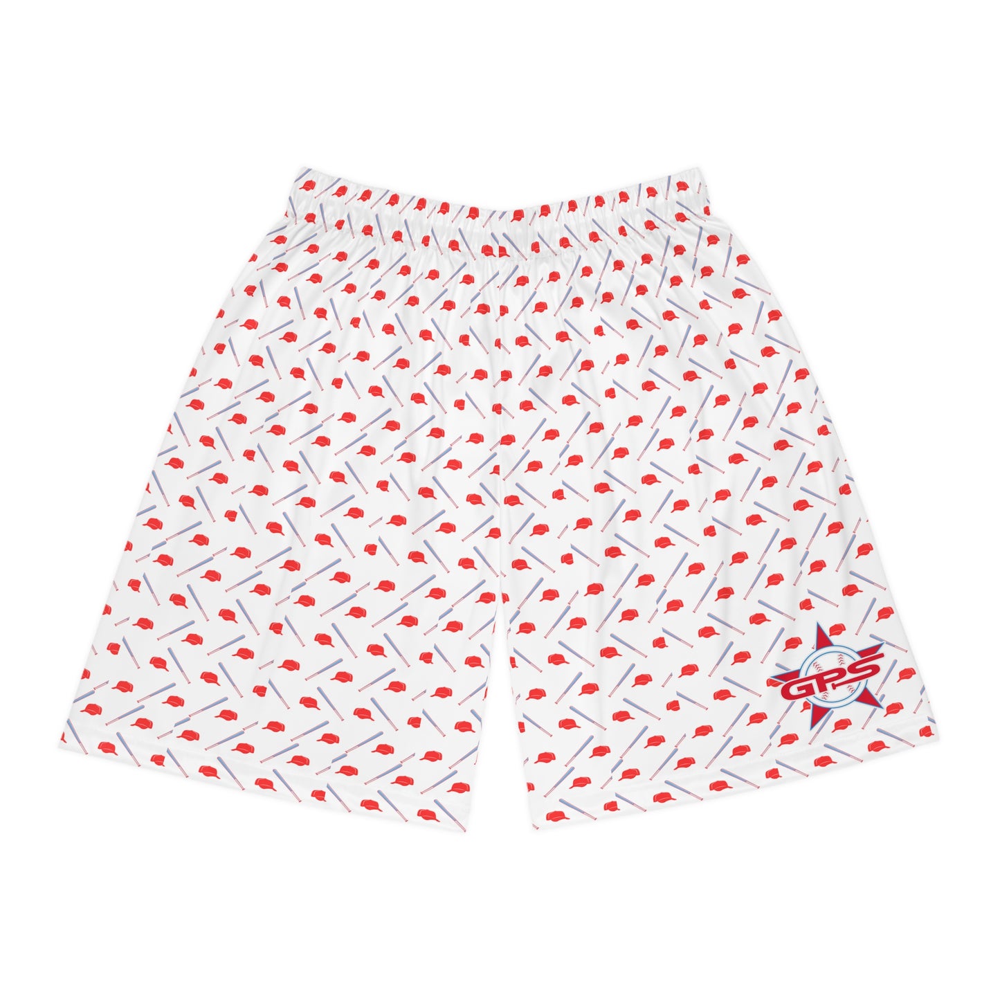 Athletic Shorts - GPS Logo Cap & Bat Design