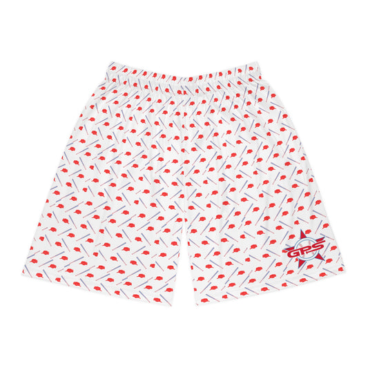 Athletic Shorts - GPS Logo Cap & Bat Design
