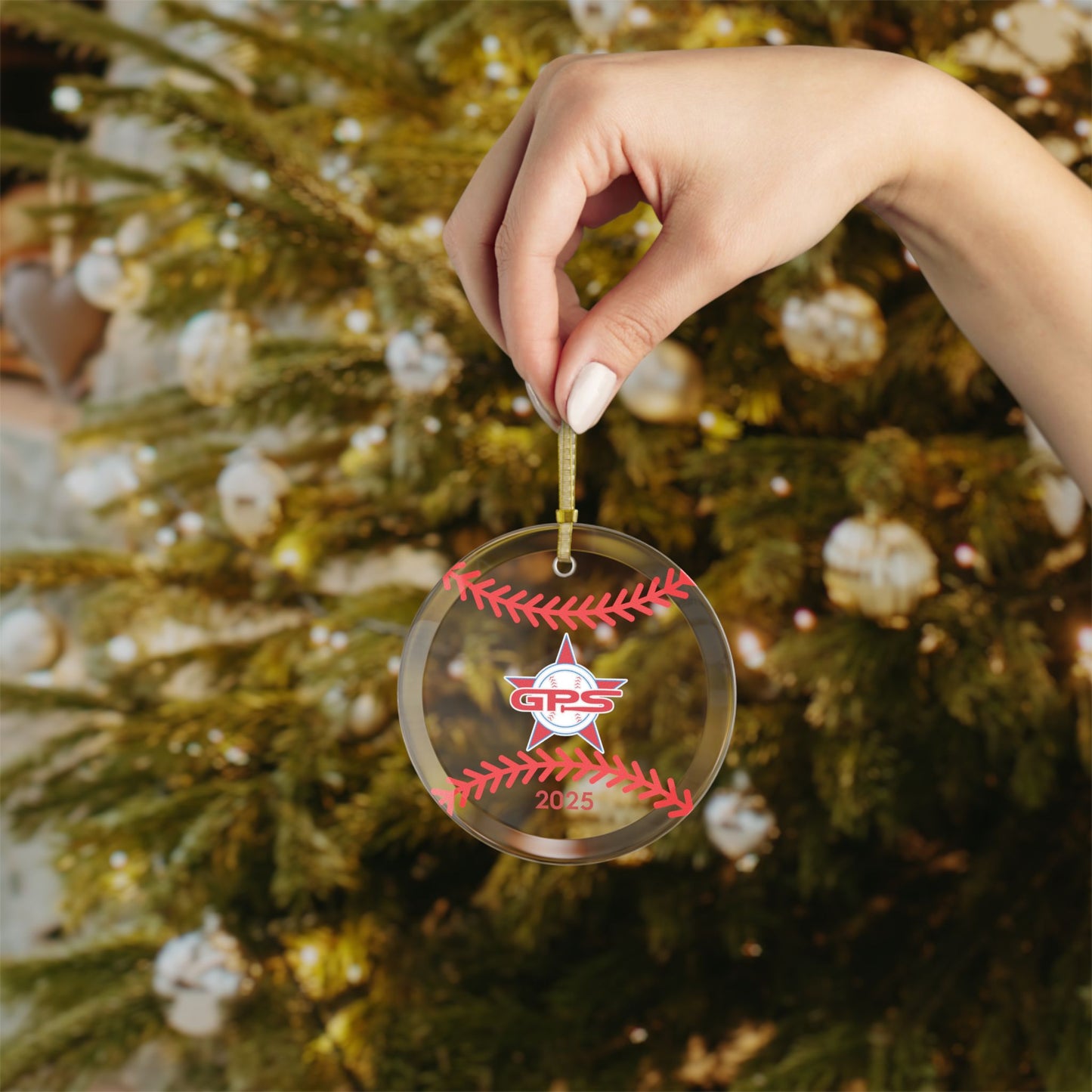 Baseball Glass Ornament, Holiday Gift for Baseball Lovers 2025