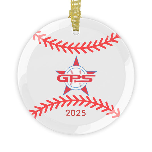 Baseball Glass Ornament, Holiday Gift for Baseball Lovers 2025