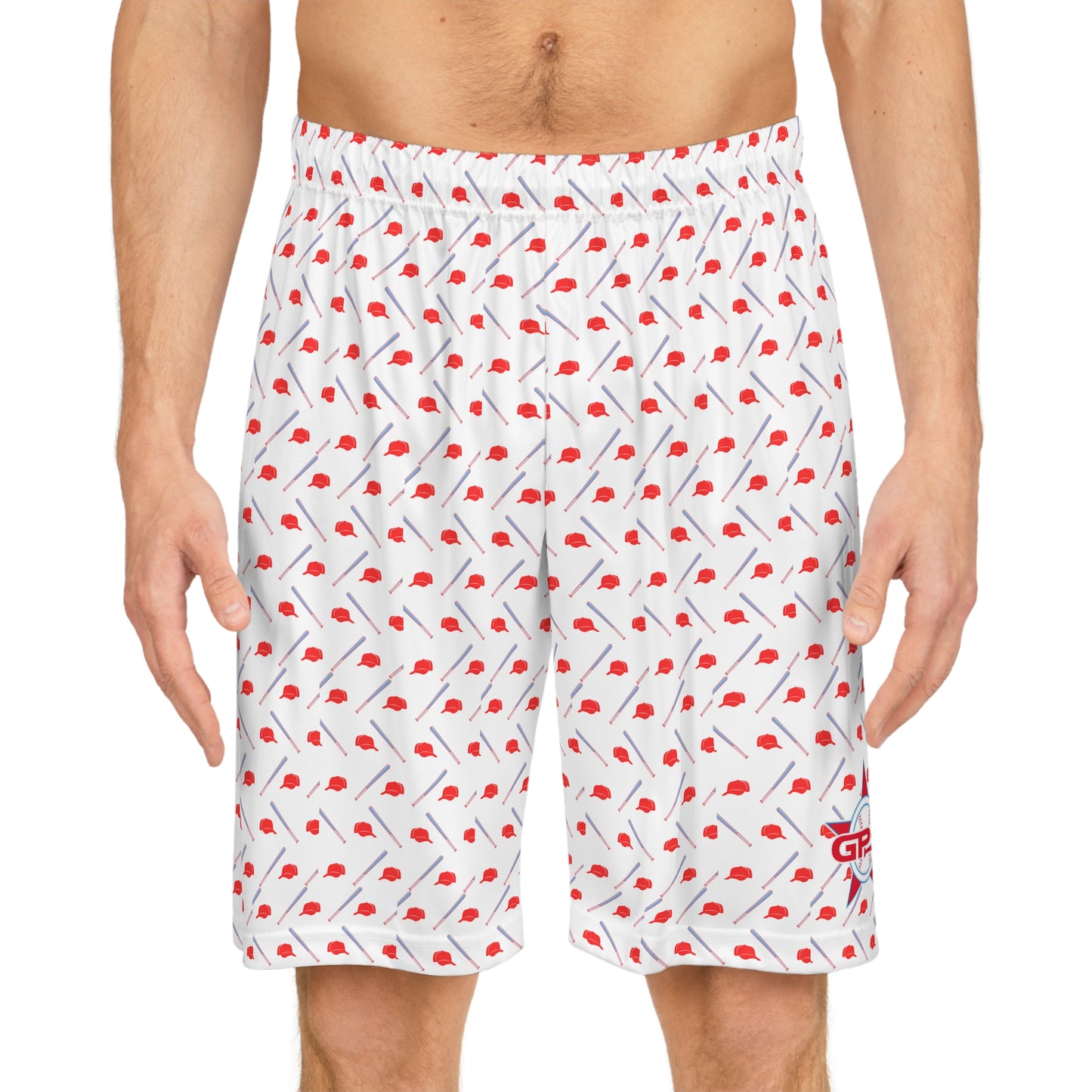 Athletic Shorts - GPS Logo Cap & Bat Design